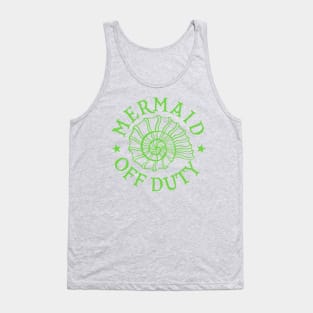 Mermaid Off Duty - green Tank Top